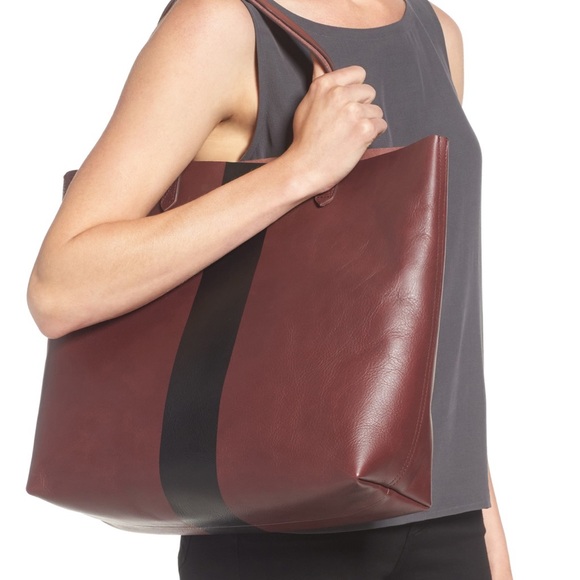 Madewell Handbags - NWT Madewell The Paintstripe Transport Tote